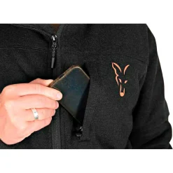 Fox Outdoor- & Angel-Jacken<Collection Sherpa Jacket Herren (Black/Orange)