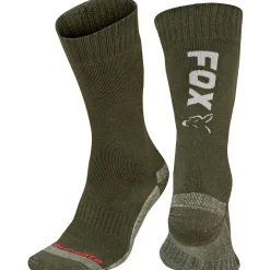 Discount Fox Carp Fox Collection Thermolite Long Socks (Green/Silver)