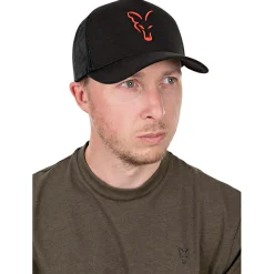 Outlet Fox Collection Trucker Cap (Black/Orange)