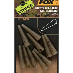 Fox Karpfenangeln-Zubehör<EDGES™ Camo Safety Lead Clip Tail Rubbers (Size 7)