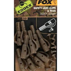 Fox Karpfenangeln-Zubehör<EDGES™ Camo Safety Lead Clip & Pegs (Size 7)