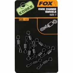 Fox Karpfenangeln-Zubehör<Edges™ Kwik Change Swivel (Größe 7)