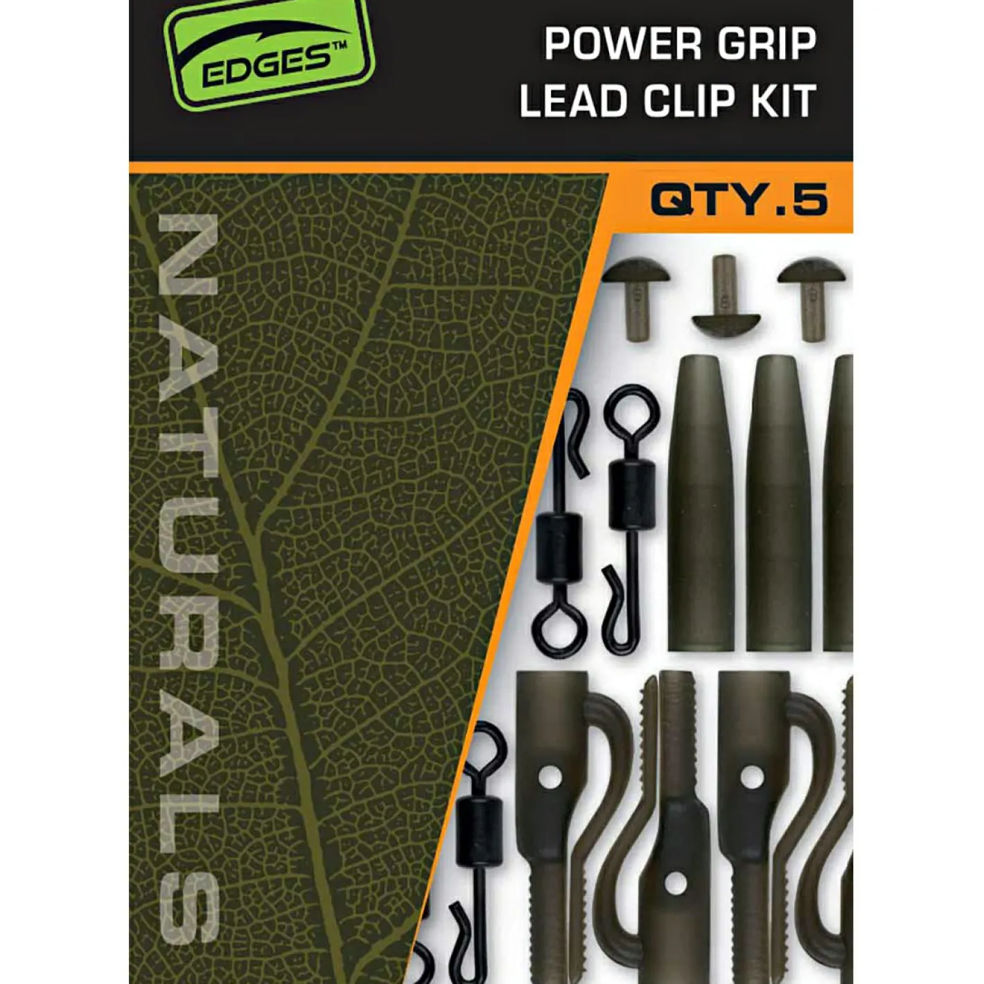 Fox Karpfenangeln-Zubehör<EDGES™ Naturals Power Grip Lead Clip Kit