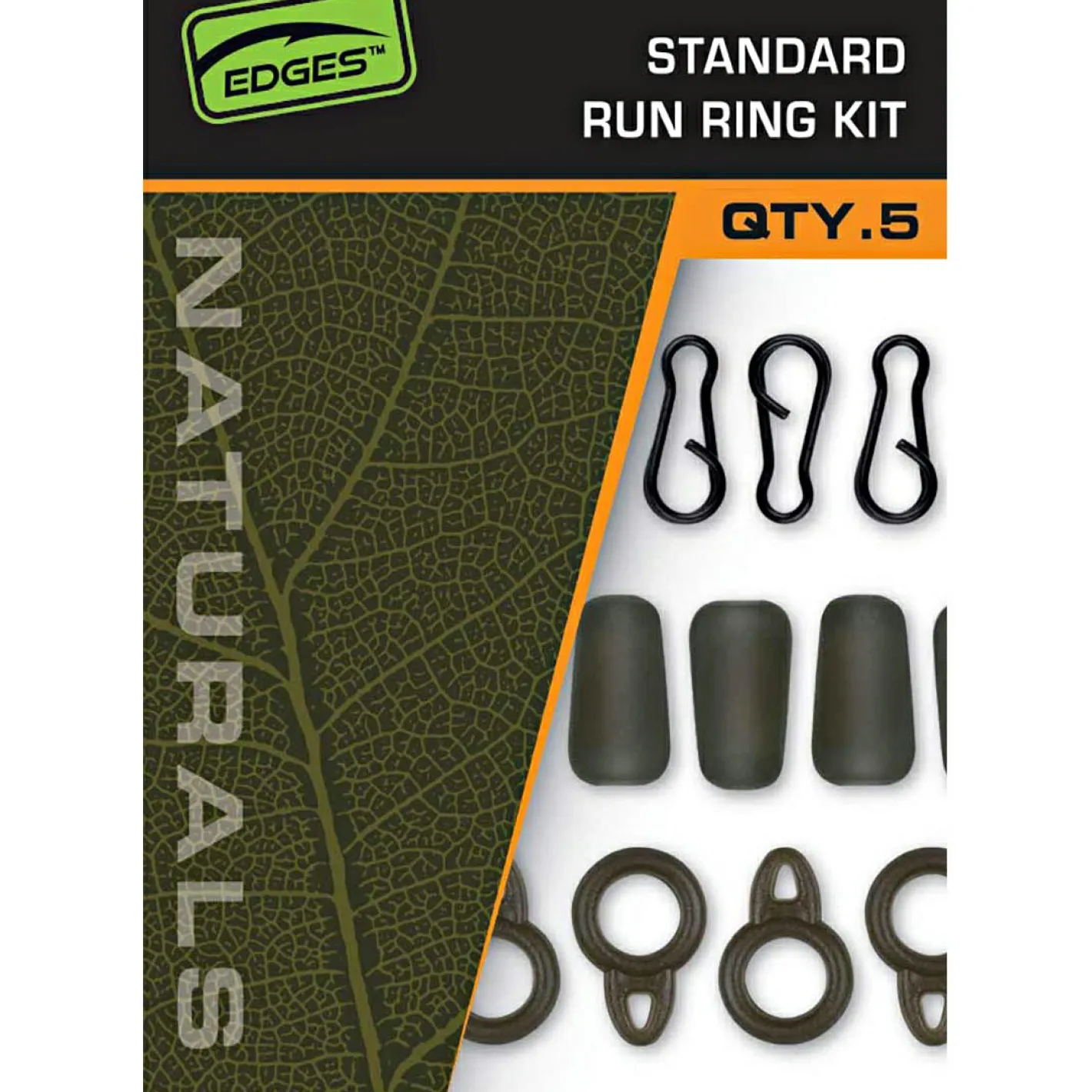 Fox Karpfenangeln-Zubehör<EDGES™ Naturals Standard Run Ring Kit