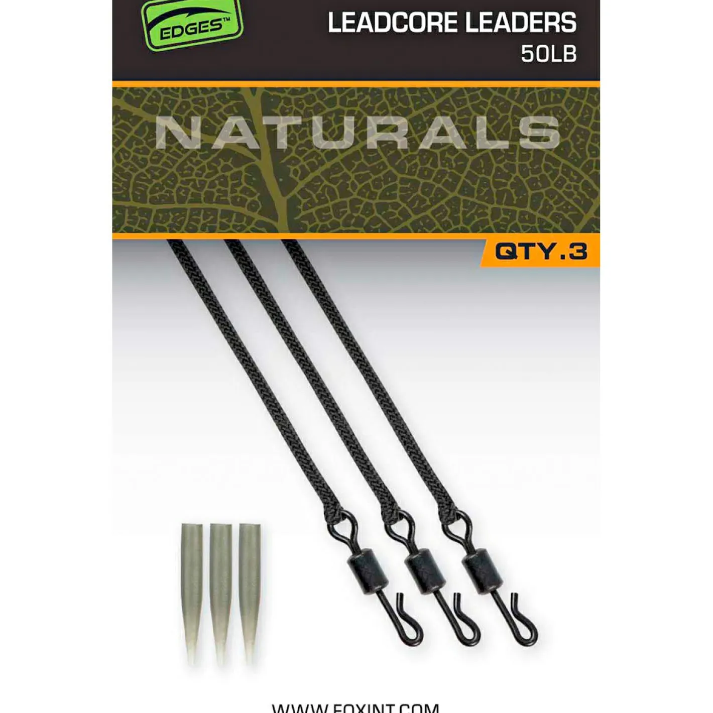 Fox Karpfenangeln-Zubehör<EDGES™ Naturals Submerge Leaders