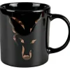 Fox Campinggeschirr, Campingbesteck & Campingtöpfe<Keramik Tasse mit Kopf (schwarz)