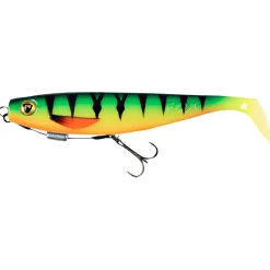 Fox Rage Gummiköder ·Fertig Montierte Gummifische|Raubfischangeln Kunstköder<Gummifisch Pro Shad Loaded (UV Firetiger)