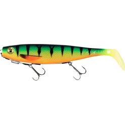Fox Rage Gummiköder ·Fertig Montierte Gummifische|Raubfischangeln Kunstköder<Gummifisch Pro Shad Loaded (UV Firetiger)