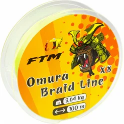 Best FTM Angelschnur Omura Braid Line (fluogelb, 100 m)