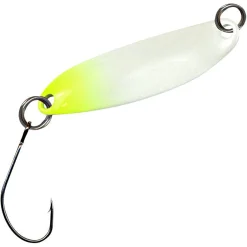 Hot FTM Trout Spoon Hornet (Weiß/Gelb, Grau UV)