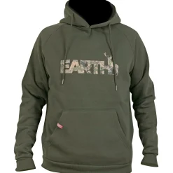 Hart Angelpullover & -Strickjacken<Branded-H Earth Hoodie Herren (Dunkeloliv)