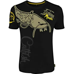 Hotspot Angelshirts & Angel-Oberteile<Fishing Mania CatFish T-Shirt Herren (Black)