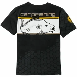 Sale Hotspot Linear Carpfishing T-Shirt Herren (Black)