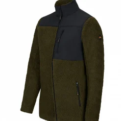 il Lago Basic Outdoor- & Angel-Jacken<Faserpelzjacke Kanada Herren (Oliv/Schwarz)