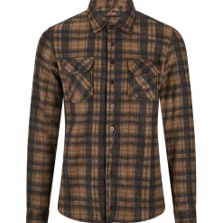 il Lago Basic Outdoor- & Angelhemden<Fleecehemd Eifelland Herren (Braun)