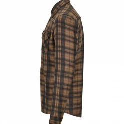 il Lago Basic Outdoor- & Angelhemden<Fleecehemd Eifelland Herren (Braun)