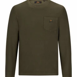 Online il Lago Basic Longsleeve Heavy Keiler Herren (Oliv)