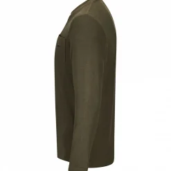Online il Lago Basic Longsleeve Heavy Keiler Herren (Oliv)