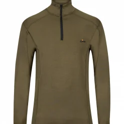 Hot il Lago Basic Zipperpullover Larvic Herren (Oliv)