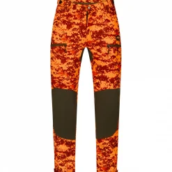 il Lago Prestige Tarnhosen<Drückjagd-Hose Himal Herren (Orange Camouflage)