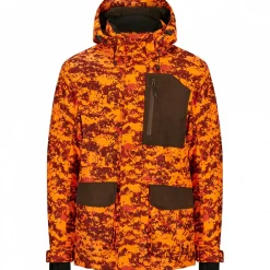 il Lago Prestige Outdoor- & Angel-Jacken<Drückjagd-Jacke Himal Herren (Orange Camouflage)