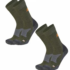 Clearance il Lago Prestige 2er-Set: Anti-Zeckensocken Unisex (Oliv)