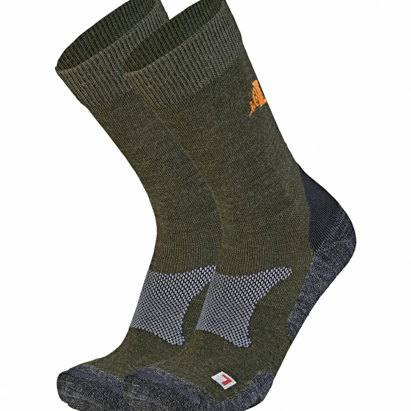 Clearance il Lago Prestige 2er-Set: Anti-Zeckensocken Unisex (Oliv)