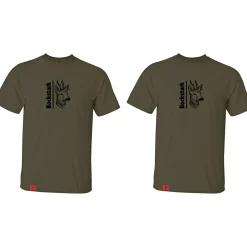 il Lago Prestige Angelshirts & Angel-Oberteile<2er-Set: T-Shirt "Bockstark" Herren (Oliv)
