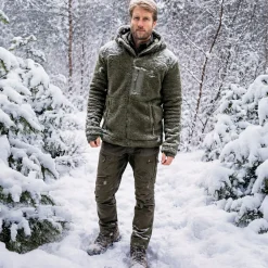 il Lago Prestige Outdoor- & Angel-Jacken<Faserpelzjacke Avalanche Pro Herren (Oliv)