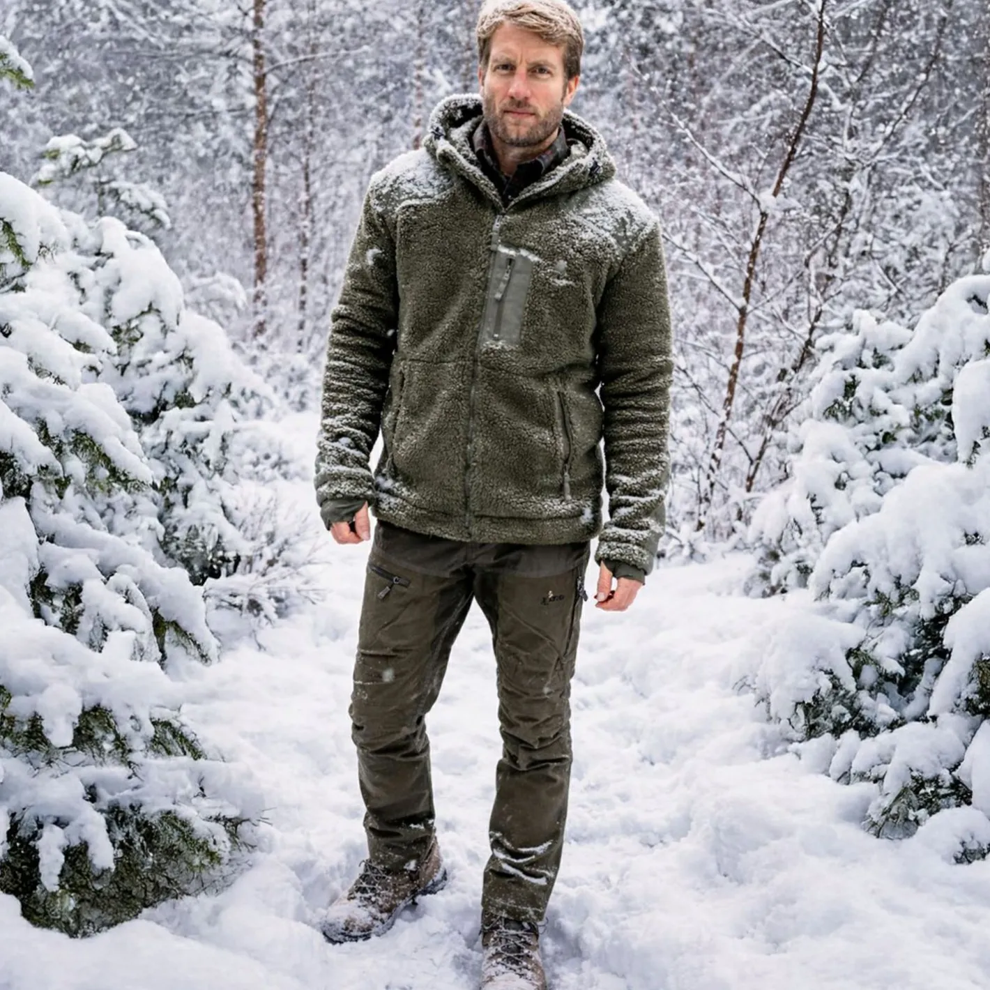 il Lago Prestige Outdoor- & Angel-Jacken<Faserpelzjacke Avalanche Pro Herren (Oliv)