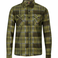 il Lago Prestige Outdoor- & Angelhemden<Fleece Holzfällerhemd Vall Herren (Oliv)