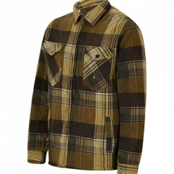 il Lago Prestige Outdoor- & Angel-Jacken|Winter- & Thermojacken<Fleecejacke Holzfäller Herren (Grün/Braun)