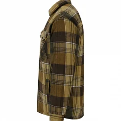 il Lago Prestige Outdoor- & Angel-Jacken|Winter- & Thermojacken<Fleecejacke Holzfäller Herren (Grün/Braun)