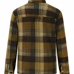 il Lago Prestige Outdoor- & Angel-Jacken|Winter- & Thermojacken<Fleecejacke Holzfäller Herren (Grün/Braun)