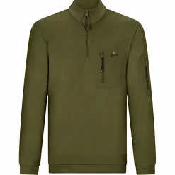 il Lago Prestige Angelpullover & -Strickjacken<Halfzip Sweatshirt Eivinn Herren (Oliv)