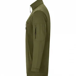 il Lago Prestige Angelpullover & -Strickjacken<Halfzip Sweatshirt Eivinn Herren (Oliv)