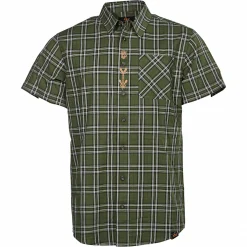 Online il Lago Prestige Hemd Hirsch Herren (Oliv)