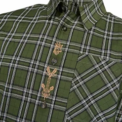 Online il Lago Prestige Hemd Hirsch Herren (Oliv)