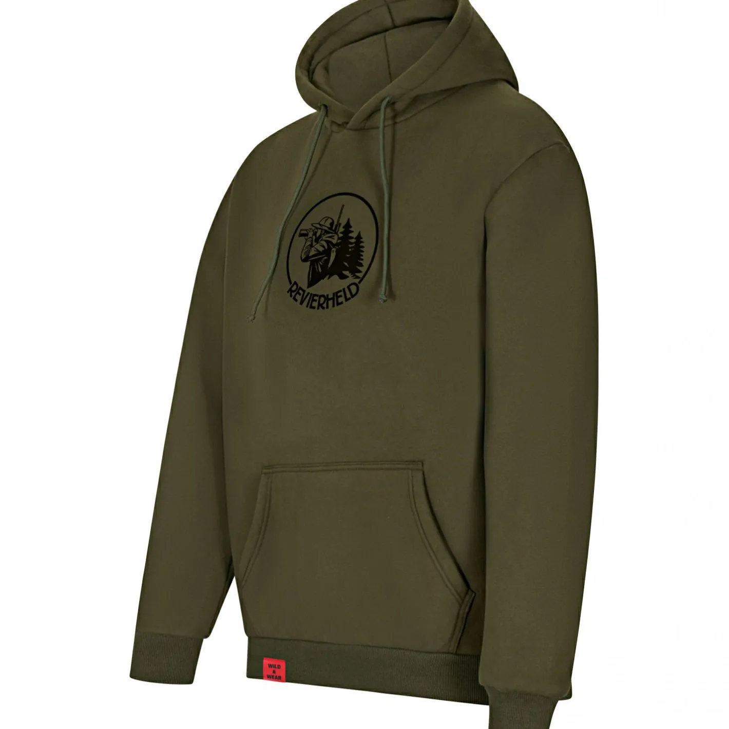 New il Lago Prestige Hoodie "Revierheld" Herren (Oliv)