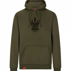 il Lago Prestige Angelpullover & -Strickjacken<Hoodie"Jagdkönig" Herren (Oliv)