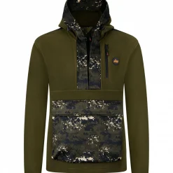 il Lago Prestige Angelpullover & -Strickjacken<Hybrid-Hoodie Shawk Herren (Oliv/phantomX)