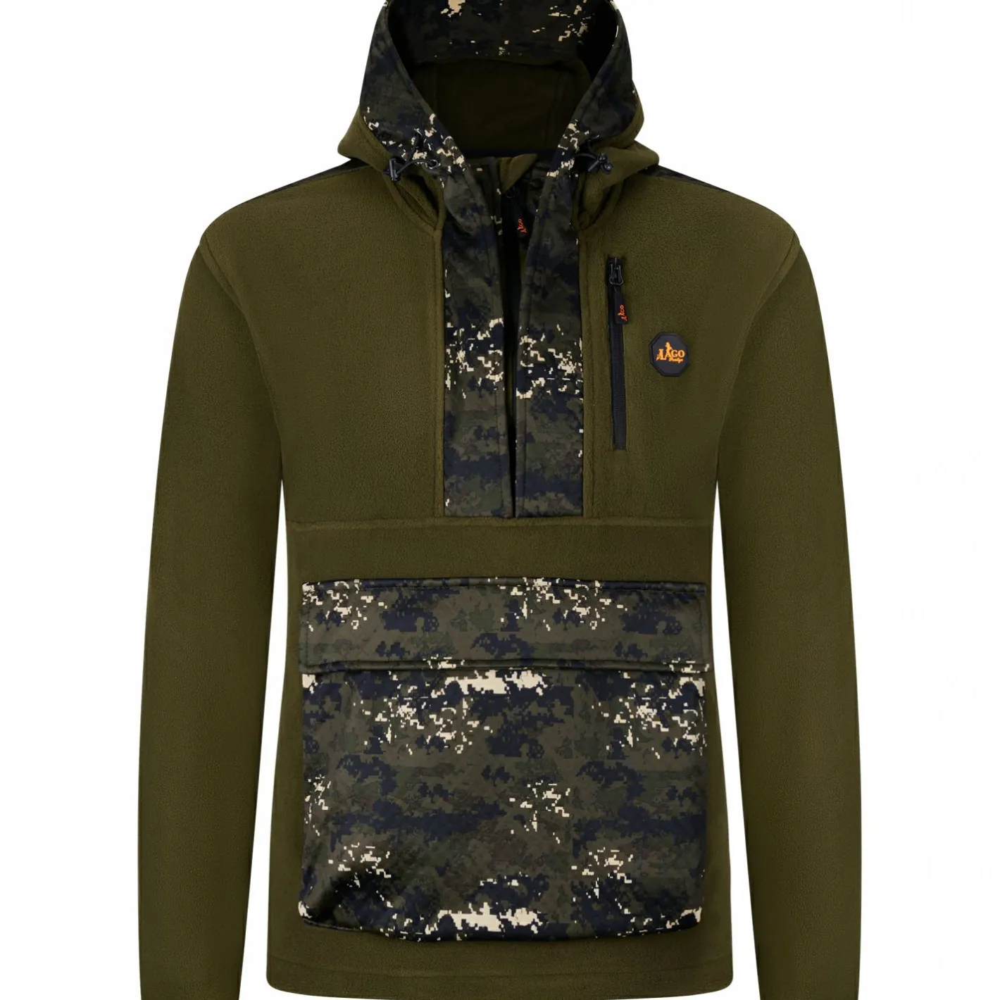 il Lago Prestige Angelpullover & -Strickjacken<Hybrid-Hoodie Shawk Herren (Oliv/phantomX)