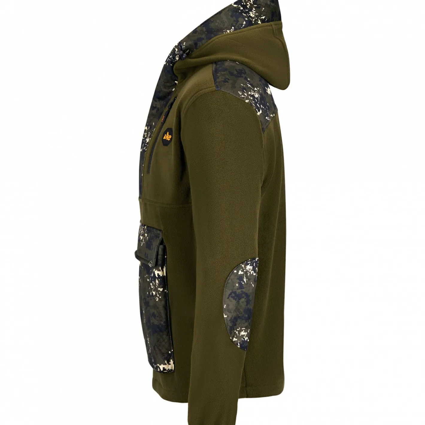 il Lago Prestige Angelpullover & -Strickjacken<Hybrid-Hoodie Shawk Herren (Oliv/phantomX)