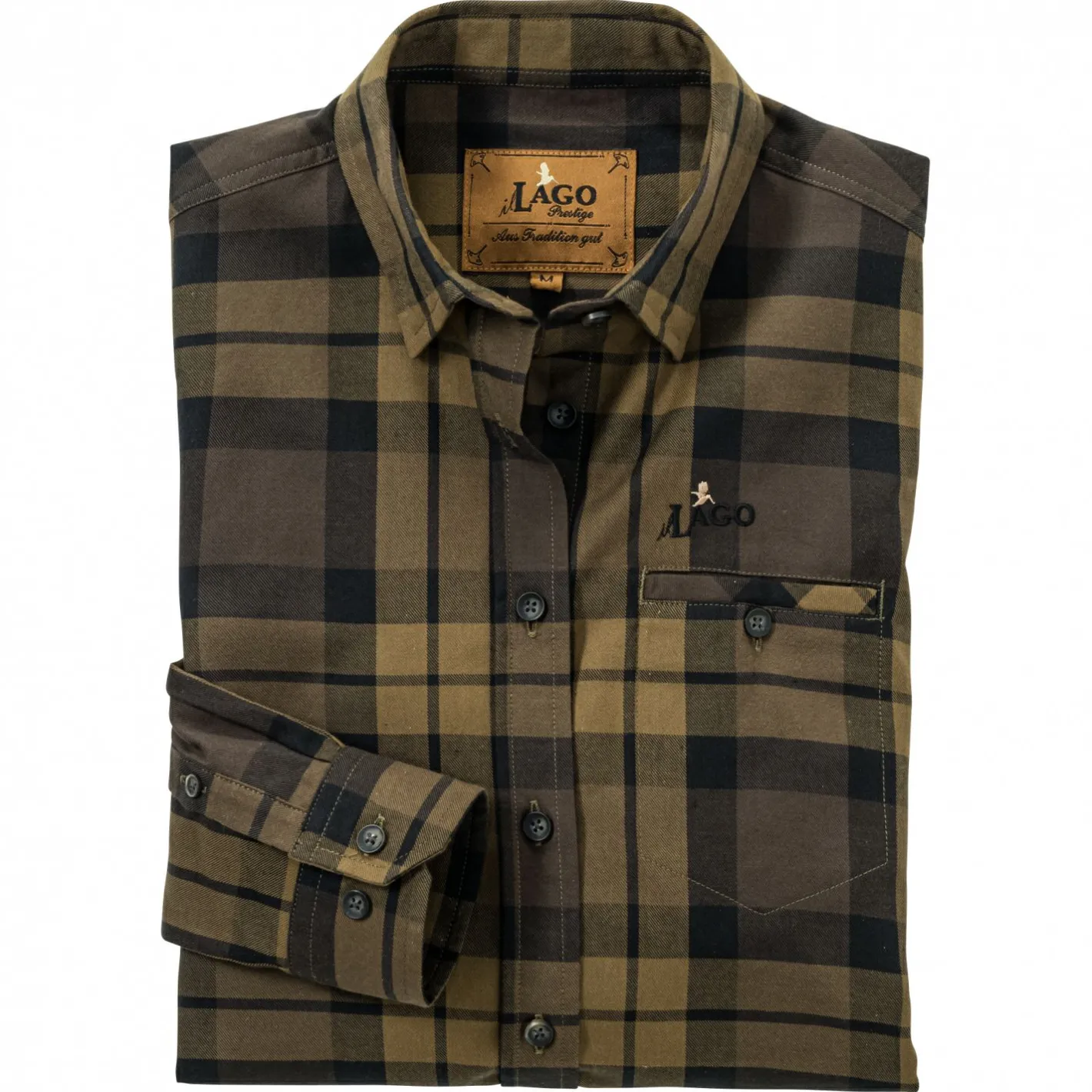 il Lago Prestige Damen Angelshirts & -Oberteile<Jagdhemd Juna Damen (Braun)