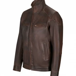 il Lago Prestige Outdoor- & Angel-Jacken<Lederjacke Boston Herren (Braun)