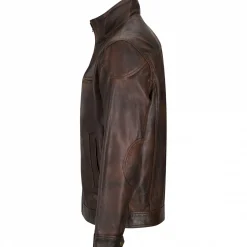 il Lago Prestige Outdoor- & Angel-Jacken<Lederjacke Boston Herren (Braun)