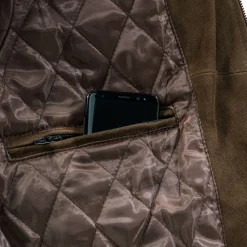 Online il Lago Prestige Lederjacke Houston Herren (Braun)