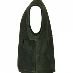 il Lago Prestige Outdoor- & Anglerwesten<Lederweste Field Vest Herren (Oliv)