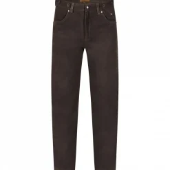 il Lago Prestige Outdoor- & Angel-Lederhosen<Nubuklederhose Herren (Braun)
