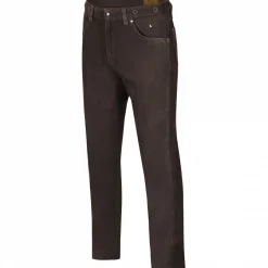 il Lago Prestige Outdoor- & Angel-Lederhosen<Nubuklederhose Herren (Braun)